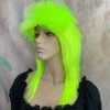 Bell's Wigs Fluro Yellow 80's Deluxe Mullet Wig