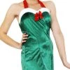 Tomfoolery Christmas Costumes Green Velour Elf Dress