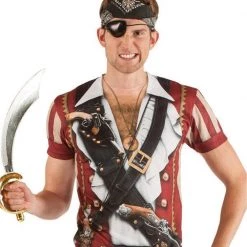 TomFoolery Men's Faux Real Pirate T-Shirt