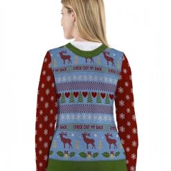 TomFoolery Celebrations Christmas Check Out My Rack Long Sleeve Shirt