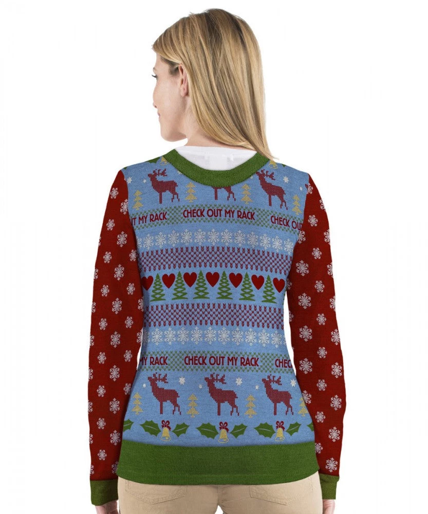 TomFoolery Celebrations Christmas Check Out My Rack Long Sleeve Shirt 4 TomFoolery Celebrations Christmas Check Out My Rack Long Sleeve Shirt