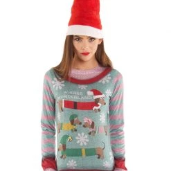 Tomfoolery Christmas Wiener Wonderland Long Sleeve Shirt