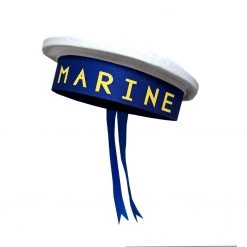 Trademart Marine Cap With Ribbon Costume Accessories