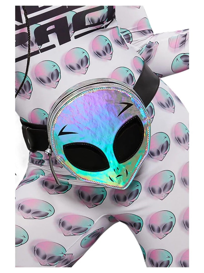 Smiffys Bags & Wallets Holographic Alien Bum Bag 3 Smiffys Bags & Wallets Holographic Alien Bum Bag