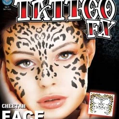 Tinsley Cheetah Full Face Tattoo