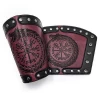 AnneCart Fairytale & Mystical Red Brown Cuffs With Viking Runes (D) 2 AnneCart Fairytale & Mystical Red Brown Cuffs With Viking Runes (D)