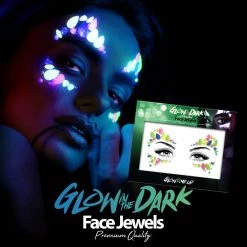 Paint Glow Glow In The Dark Face Gems Style 2 Face And Body Gems