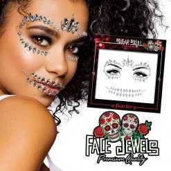 Paint Glow Face And Body Gems Day Of The Dead Silver Face Gems 7 Paint Glow Face And Body Gems Day Of The Dead Silver Face Gems