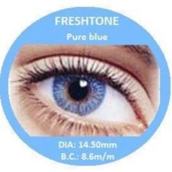 Dinna Freshtone Pure Blue Contact Lenses