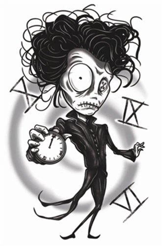 Tinsley Mr. Midnight - Gothic - Temporary Tattoo 3 Tinsley Mr. Midnight - Gothic - Temporary Tattoo