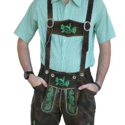Pakistan Authentic Leather German Lederhosen Oktoberfest Costumes And Accessories