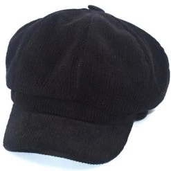 Jacky Wang Corduroy News Boy Cap