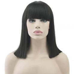 Jacky Wang Straight Cut Deluxe Bob Wig Costume Accessories