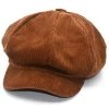 Jacky Wang Corduroy News Boy Cap