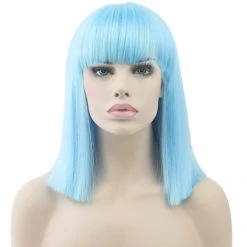 Jacky Wang Straight Cut Deluxe Bob Wig Costume Accessories