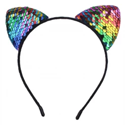 Unknown Sequin Cat Ears Headbands