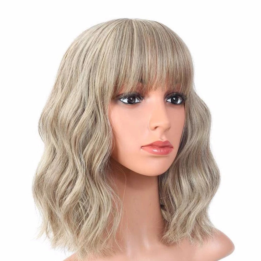 Cherry Guo Deluxe Shoulder Length Loose Wave Ash Blonde Wig Wigs 3 Cherry Guo Deluxe Shoulder Length Loose Wave Ash Blonde Wig Wigs