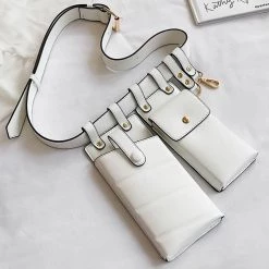 Jacky Wang Bags & Wallets Leather Twin Pouch Belt