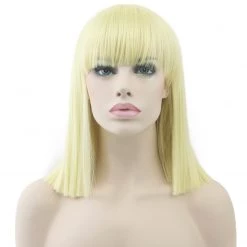 Jacky Wang Straight Cut Deluxe Bob Wig Costume Accessories