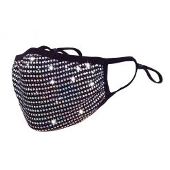 DHGate Face Masks Iridescent Silver Shimmer Face Mask