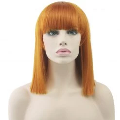 Jacky Wang Straight Cut Deluxe Bob Wig Costume Accessories