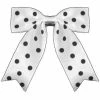 Pop Hair Accessories White Polka Dot Bow