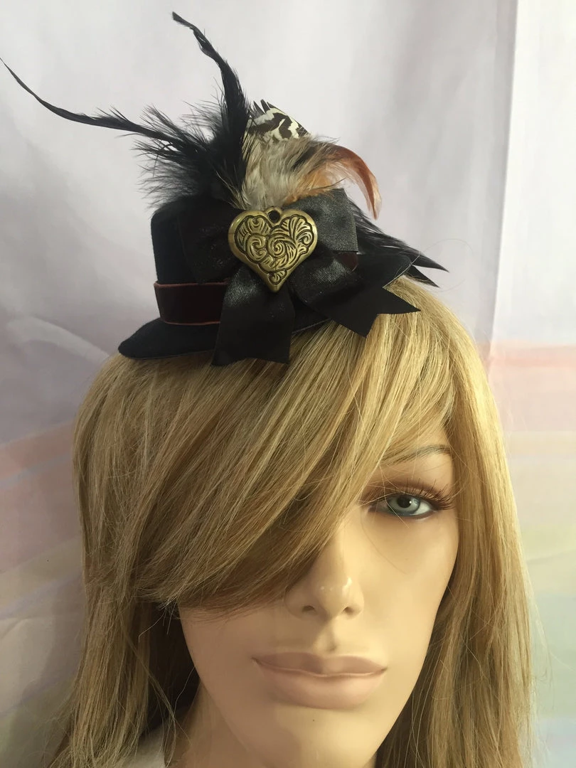 Craft Steampunk Mini Heart Top Hat (D) 4 Craft Steampunk Mini Heart Top Hat (D)
