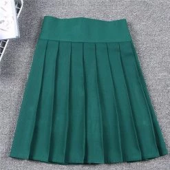 Instyles Green School Pleated Skirt