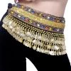 Best Dance Festival Wear Black And Gold Coin Belt