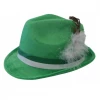 DHGate Green Trilby Hat With Feather 2 DHGate Green Trilby Hat With Feather