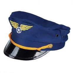Tomfoolery Uniforms Blue Pilot Hat