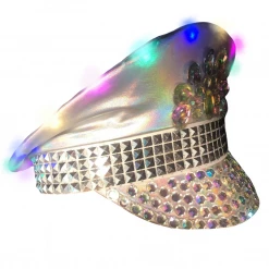 Trademart Light Up Festival Hat Silver Pride