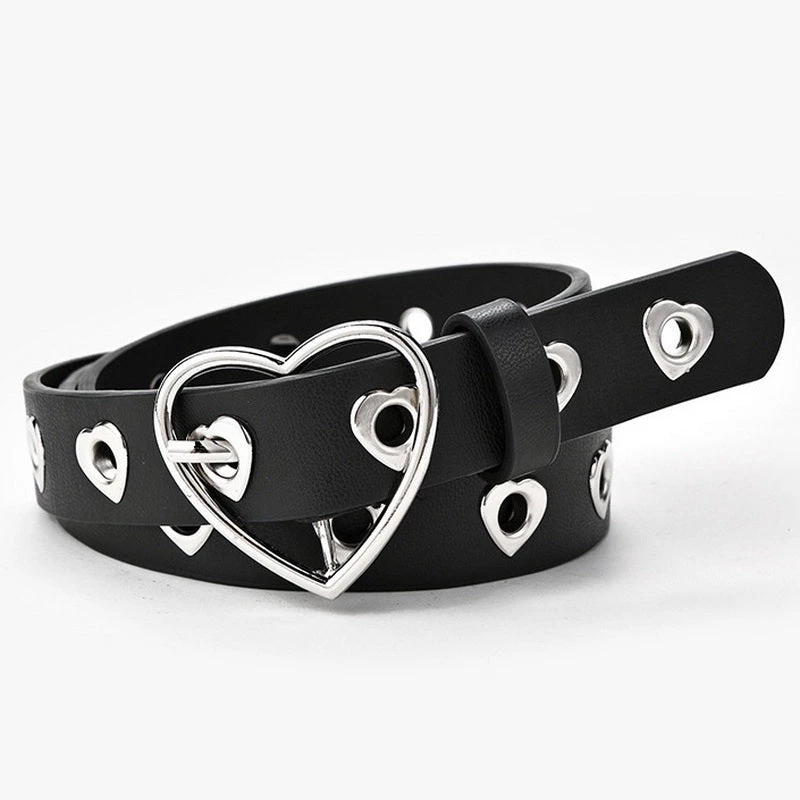Jacky Wang Black Belt With Heart Buckle 3 Jacky Wang Black Belt With Heart Buckle