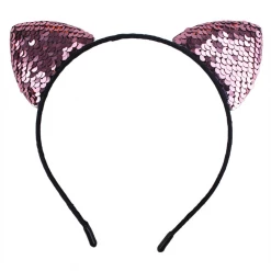 Unknown Sequin Cat Ears Headbands