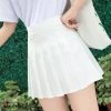 Instyles Classic White Tennis Pleat Skirt