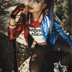 AnneCart Suicide Squad: Harley Quinn Embroidered Jacket 10 AnneCart Suicide Squad: Harley Quinn Embroidered Jacket