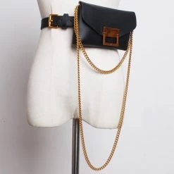 Jacky Wang Bags & Wallets Serpentine Belt Bag With Chain