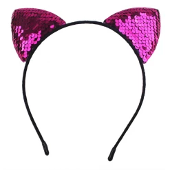 Unknown Sequin Cat Ears Headbands