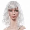Cherry Guo Deluxe Shoulder Length Loose Wave White Wig Wigs
