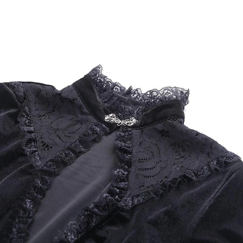 Instyles Black Gothic Lacey Dress Coat Women's 10 Instyles Black Gothic Lacey Dress Coat Women's