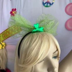 Craft Green Tulle Shamrock Headband