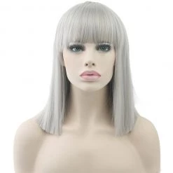 Jacky Wang Straight Cut Deluxe Bob Wig Costume Accessories