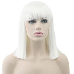 Jacky Wang Straight Cut Deluxe Bob Wig Costume Accessories