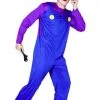 AnneCart Men's Waluigi Costume Anime & Video Games