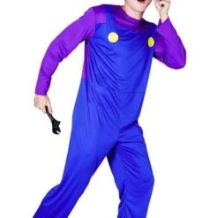 AnneCart Men's Waluigi Costume Anime & Video Games