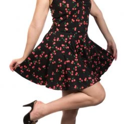 Hurly-Burly (D) Black Cherry Mini Dress