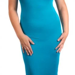 Hurly-Burly (D) Dresses Aqua Blue Wiggle Dress