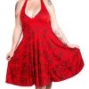 Hurly-Burly Plus Size Red Nautical Star & Skull Dress