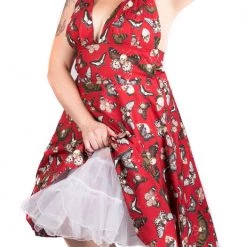 Hurly-Burly Skull Moth Dress Plus Size