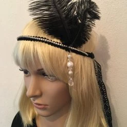 Craft 1920's Great Gatsby Black Diamonte Gatsby Headband